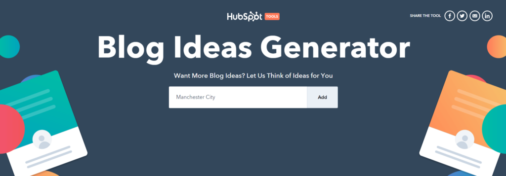 Blog idea generator 