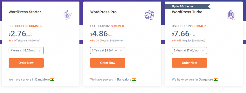 best wordpress hostings in India
