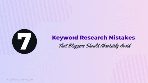 Keyword Research Mistakes